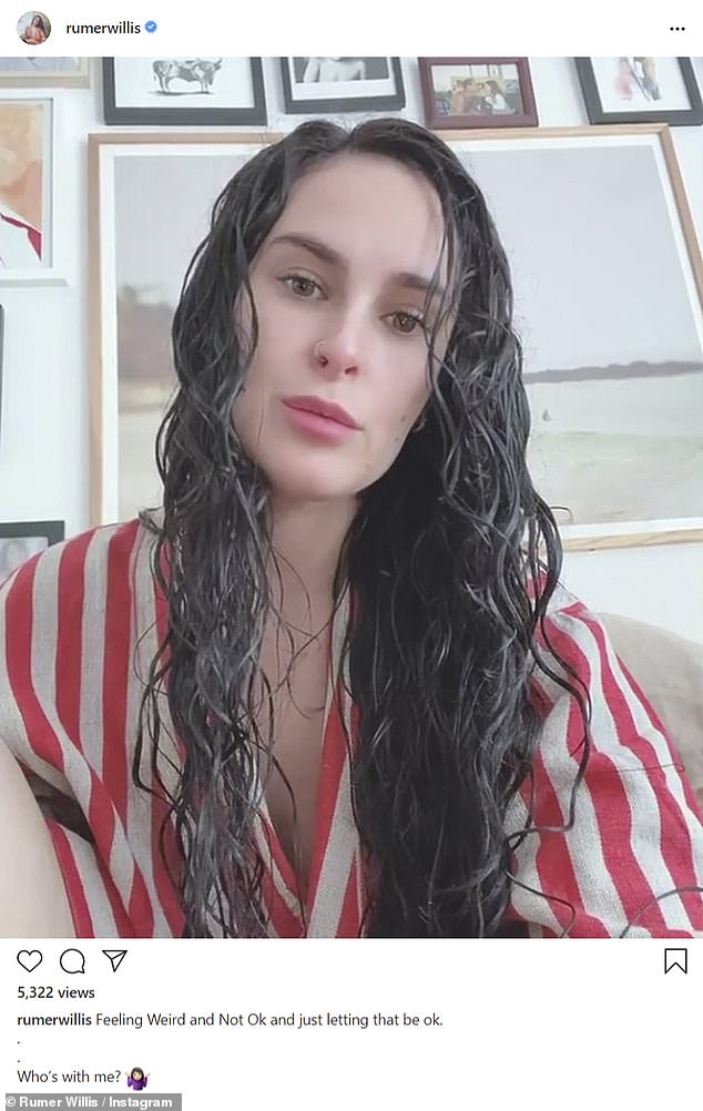 Rumer Willis bravely admits that she is ‘Feeling Weird and Not Ok’ on Instagram