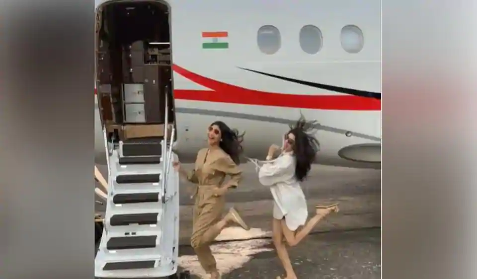 Shilpa Shetty posts video with sister Shamita before leaving for family holiday in a private jet: ‘Time to shut up and bounce’
