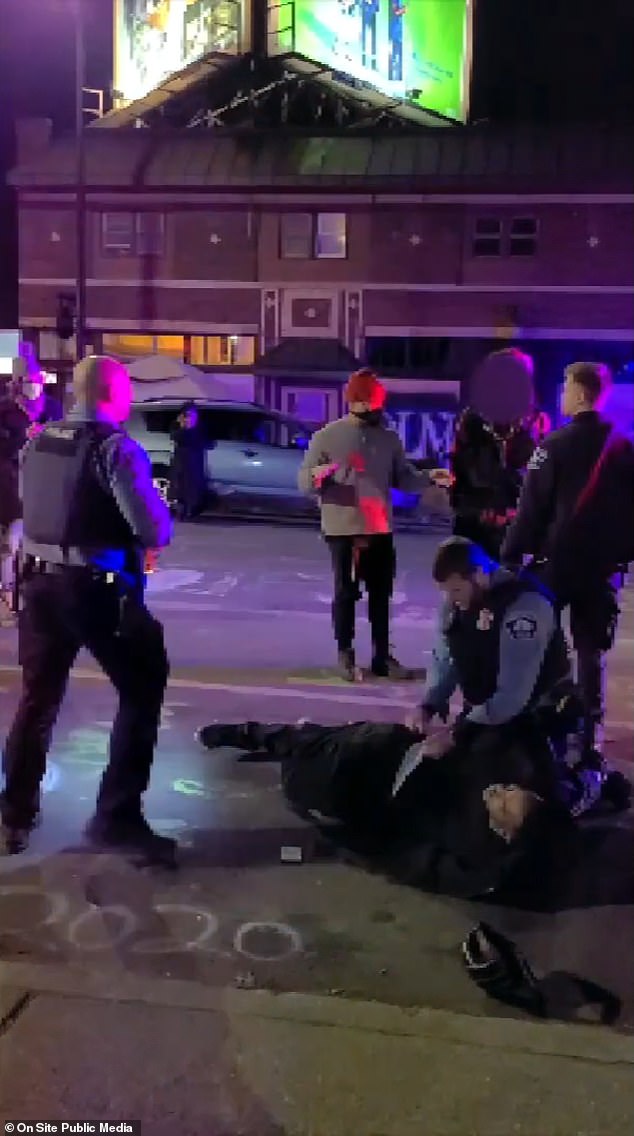 Video shows white cop kneeling on black man’s back where George Floyd died