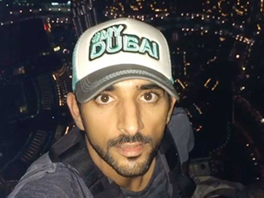 Watch: Video of Sheikh Hamdan’s climb to top of Burj Khalifa goes viral