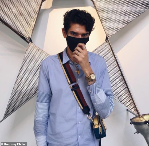 Last week, a 25-year-old man (pictured) who only wished to be identified as Nick explained to DailyMail.com how he met Wang at a club in Brooklyn in June of 2019. He claims that he was blacked out drunk and later woke up with Wang performing a sex act on him
