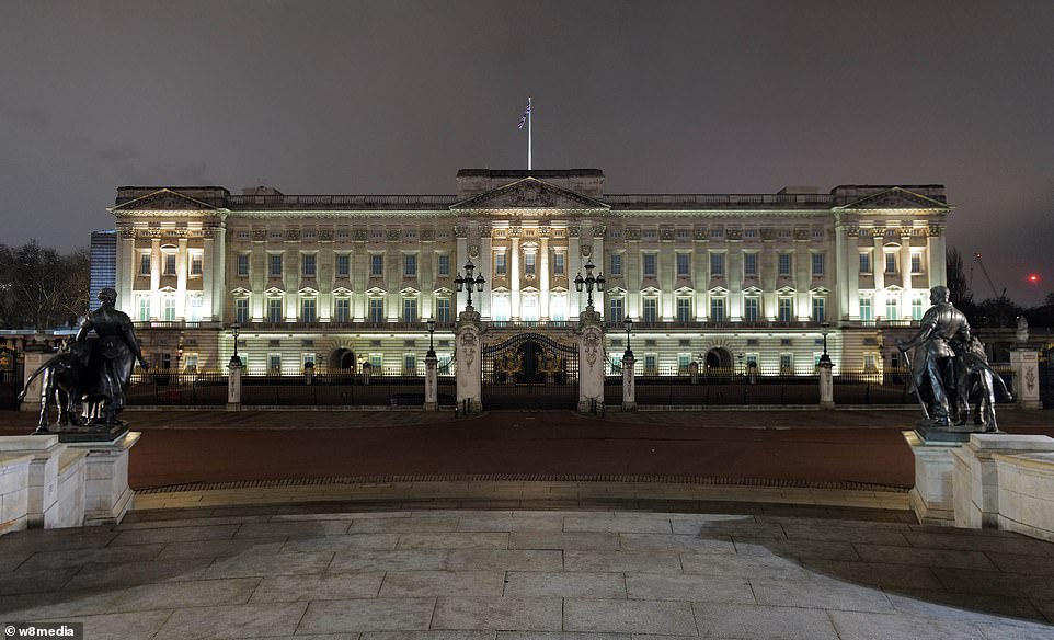 LONDON: Buckingham Palace in London was deserted tonight - in stark contrast to last year - as revellers opted to stay at home instead