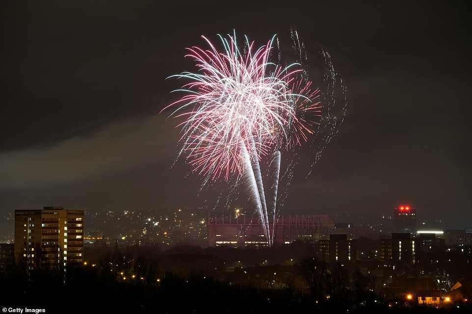 NEWCASTLE: Fireworks lit up the city's skyline tonight as countless Britons looked on from the comfort of their own homes due to lockdown restrictions. The fireworks were set off from secret locations at 6pm