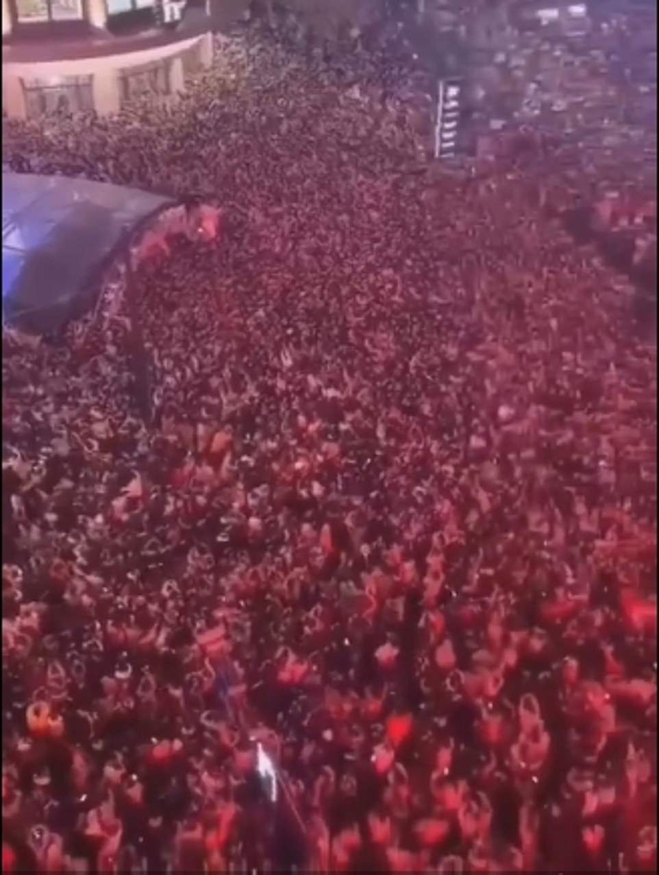 WUHAN: Incredible images of the huge crowds of people gathered on the streets of Wuhan were shared to social media