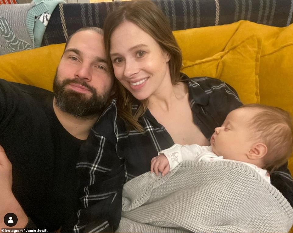A quiet night! Jamie Jewitt and Camila Thurlow said they're welcoming in 2021 with some cuddles after welcoming their baby girl Nell this year