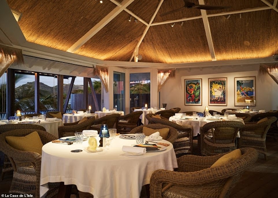 The Cheval Blanc St-Barth Isle de France hotel's restaurant La Case de L'Isle is regarded as one of the most romantic spots on the island