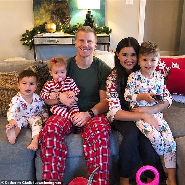 Christmas portrait: It's worth noting that out of the 15 prior seasons of The Bachelor, only three couples are still happily married most notably Sean Lowe and Catherine Giudici, who share three children