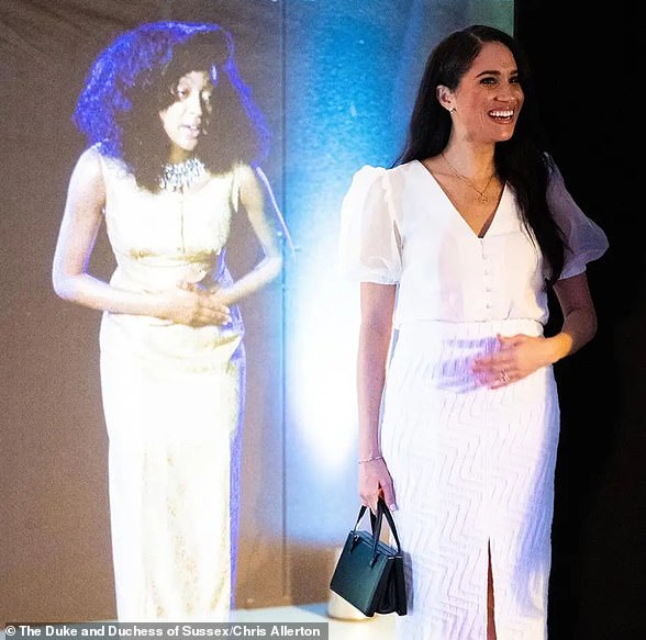 The Duchess of Sussex donned an outfit worth £14,174 as she had lunch at The Goring hotel before visiting her patronage, The National Theatre