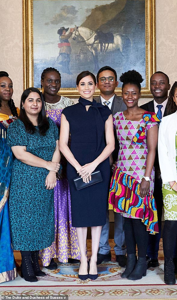 Meghan, Duchess of Sussex, Patron of the Association of Commonwealth Universities (ACU), meeting Commonwealth Scholars, Chevening Scholars