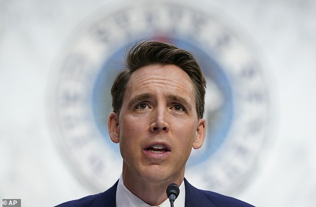 Missouri Sen Josh Hawley (pictured) on Wednesday voiced his support for a Trump-backed plan to object to certifying the Electoral College votes on January 6