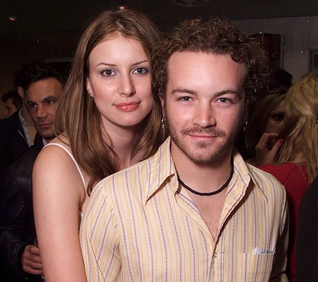 The women say they were harassed by 'agents' of the Church of Scientology after they filed police reports accusing Masterson of rape. Pictured; Masterson (right) and Carnell-Bixler when they were dating in the early 2000s