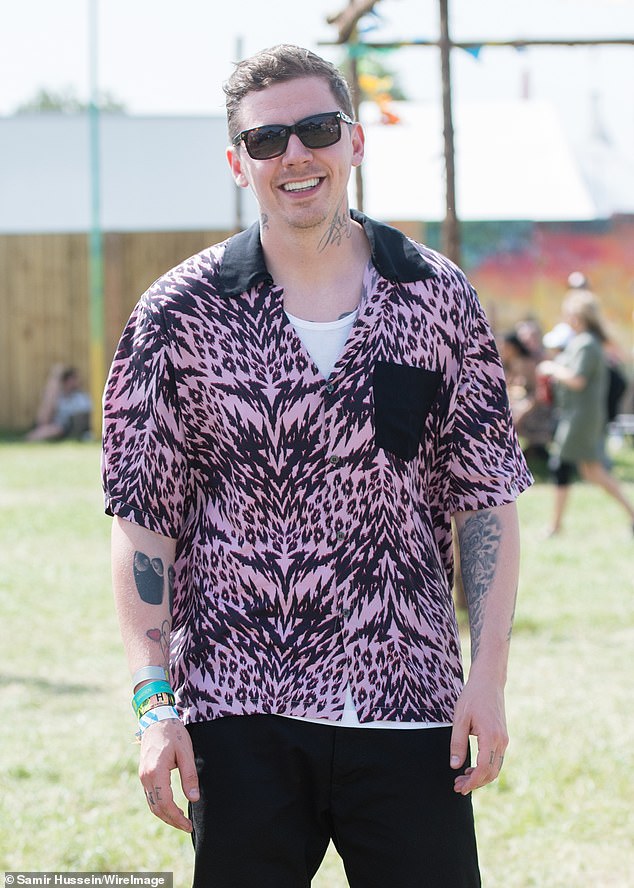 Summer lovin': Professor Green and Deep State actress Karima were first linked in July 2019, after he quietly split from PR executive Milly Gattegno [pictured June 2019 at Glastonbury]