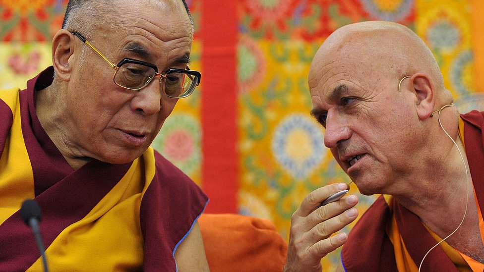 Dalai Lama and Ricard.