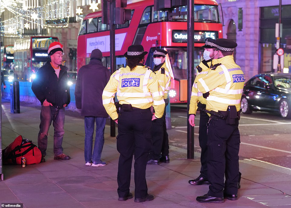 LONDON: Police officers were seen on the streets of London in what should be a quiet New Year's Eve with most people staying indoors