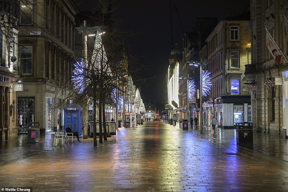 GLASGOW: Party hotspot Glasgow was also empty tonight as revellers were urged to celebrate at home this year