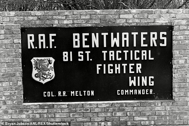 Rumours of a bizarre sighting in the woods had been rife on the twin bases at RAF Woodbridge and RAF Bentwaters, near Ipswich, which were shared with the U.S. Air Force