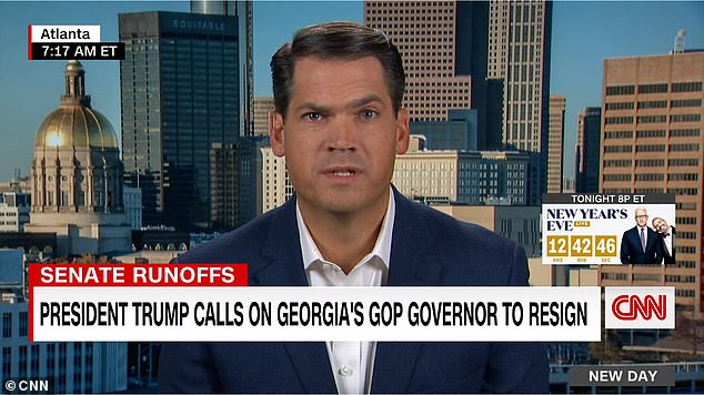 Prominent Republicans are also warning that Trump is damaging the party's chances of taking the Senate with Georgia Lt. Gov. Geoff Duncan telling CNN Thursday he believes Trump’s continued denial that he lost the presidential election is damaging Loeffler and Perdue’s chances in the runoffs