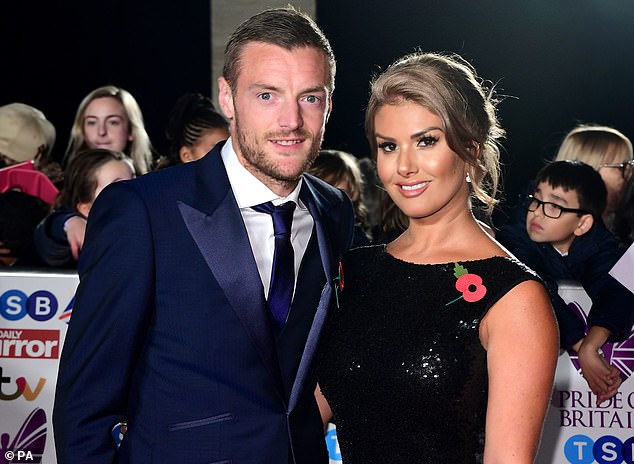 Rebekah Vardy is married to Leicester City striker Jamie Vardy, pictured together at the Pride of Britain Awards in 2017