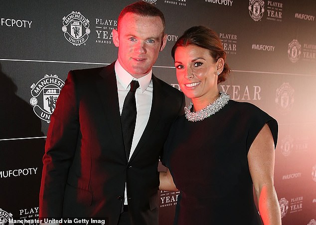 Coleen Rooney is married to Derby County footballer Wayne Rooney, pictured while he was at Manchester United in 2016