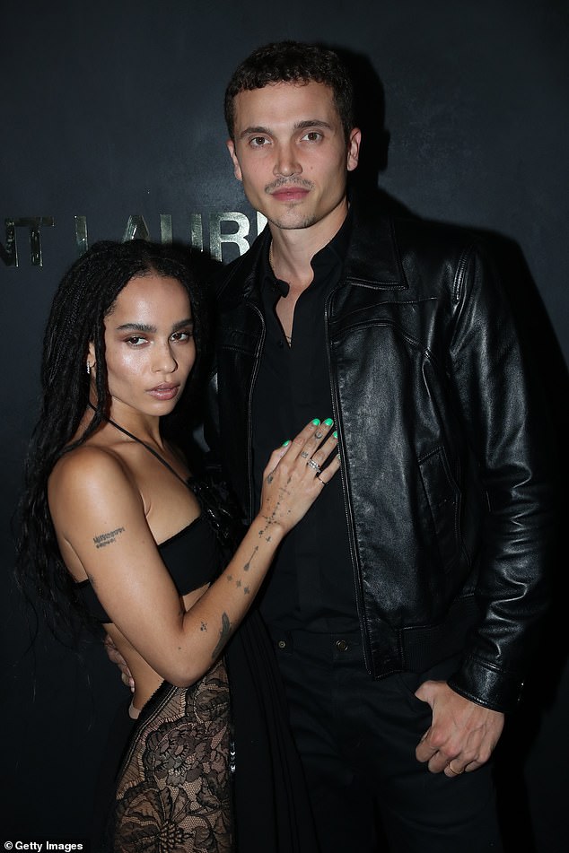 Filed: The 32-year-old High Fidelity star officially filed for divorce on December 23, with her rep confirming the split to People on Saturday; Zoe and Karl pictured in 2019