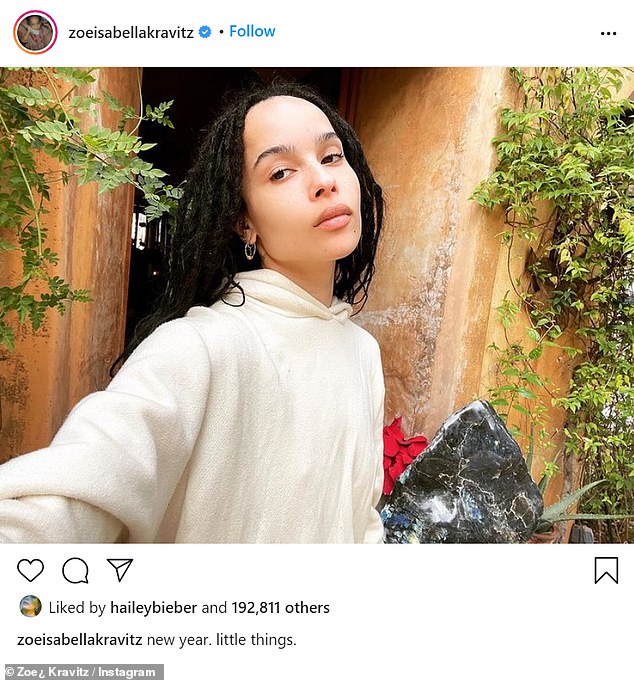 New year, new Zoe: After the clock struck midnight, the Big Little Lies actress unloaded several seemingly unrelated shots to her page, including a stoic selfie