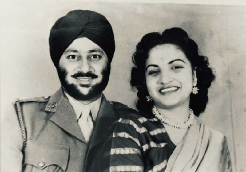 Old photo of Jagjit Singh and wife Sudershan Kaur, 92