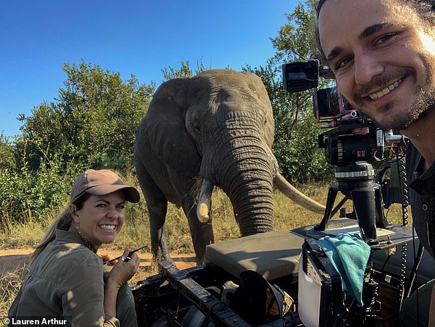 Day-to-day, Lauren works as a naturalist presenter for the international WildEarth (pictured), broadcasting about wild animals and conservation efforts around the glob twice a day