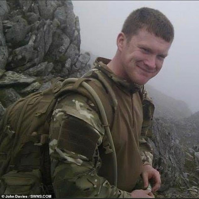 Chris Davies, 22, (pictured) was on patrol in Helmand Province when he was ambushed by Taliban insurgents and shot at, suffering a fatal bullet wound to his chest