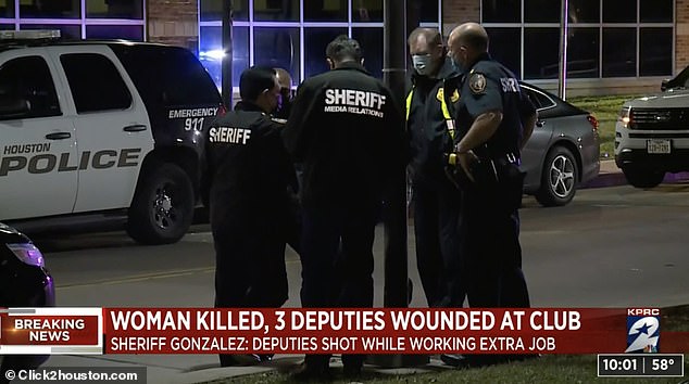 Harris County Sheriff Ed Gonzalez said the deputies, who have not been identified, went to hospitals for treatment and were expected to survive