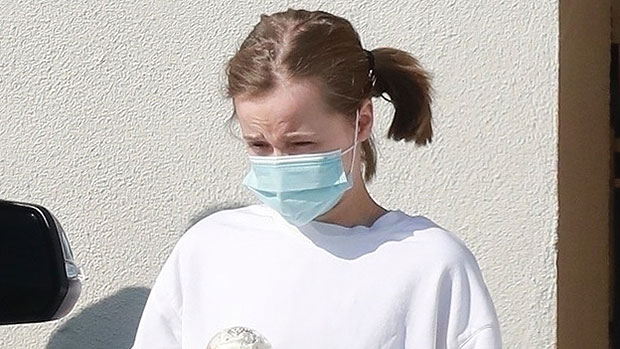 Vivienne Jolie-Pitt, 12, Steps Out In White Sweater & Black Shorts For A Solo Coffee Run — See Pics