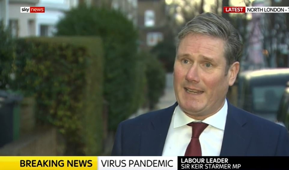 Sir Keir Starmer demanded an immediate nationwide lockdown as he warned the 'virus is clearly out of control'. The Labour leader added: 'Let's not have the Prime Minister saying, 'I'm going to do it, but not yet'