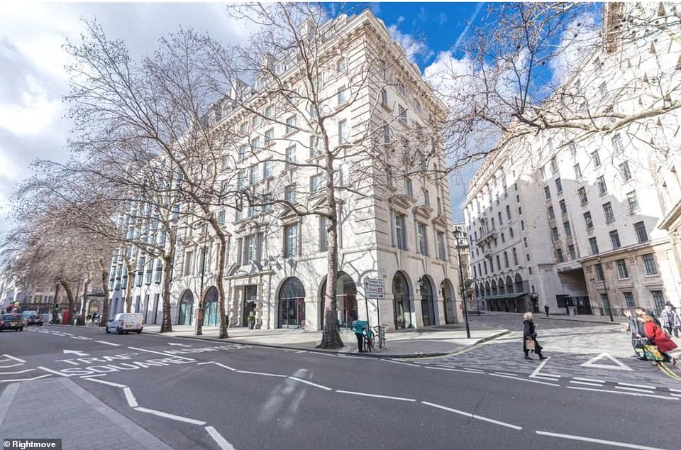 Meanwhile just ten minutes away from Embankment Station, which is the most expensive area to live in on the line, sits this two-bedroom penthouse in Marconi House, Strand, which is on the market for £2,000,000