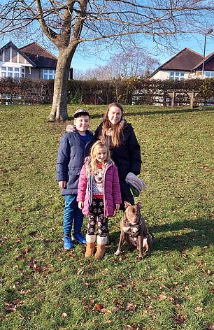 Ella Brucher, 35, a self-employed cleaner, has two children, Scarlet, six, and Dominic, ten, (pictured together) in Purley which is in Tier 4. Ms Brucher said: 'After not being able to work at all for three months earlier in the year, it's very difficult – and more than that, it's hard for the children, too. They want to be back at school.'