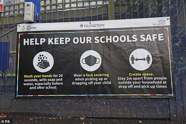 Advice for pupils heading to school in Islington before it became one of the London boroughs to switch to home learning