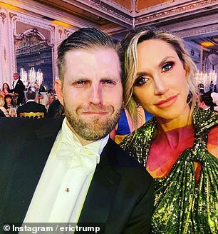 Eric Trump attended the party with his wife Lara