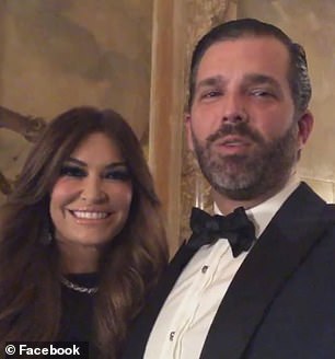 Partners: Donald Trump Jr. was accompanied by his girlfriend Kimberly Guilfoyle, while Eric Trump attended the party with his wife Lara