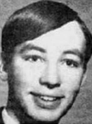 His first victims — David Faraday, 17, (pictured) and Betty Lou Jensen, 16 — were on their first date one evening in December 1968