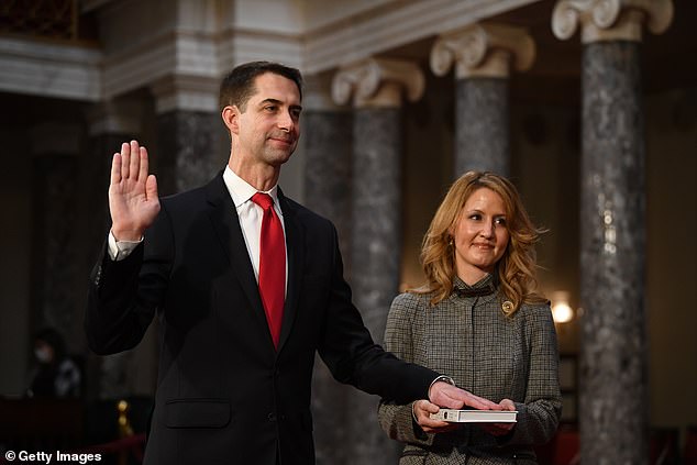 President Trump singled out Arkansas Republican Sen. Tom Cotton, who said he won't go along with election challenges, in a tweet and warned Republicans 'NEVER FORGET'