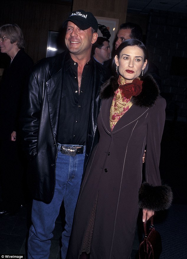 Good-looking folks: Demi and Bruce were wed from 1987 until 2000. Seen in 1997