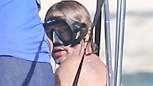 Brad Pitt, 57, Shows Off His Back Tattoos While Snorkeling Shirtless In Turks & Caicos — See Pic
