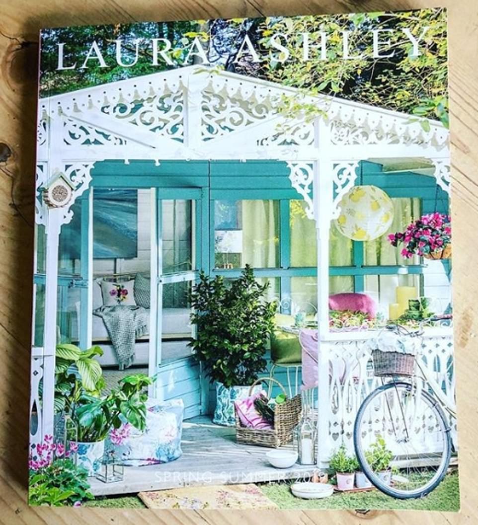 The house was used for a photoshoot which featured in Laura Ashley's Spring Summer 2019 catalogue  (pictured)