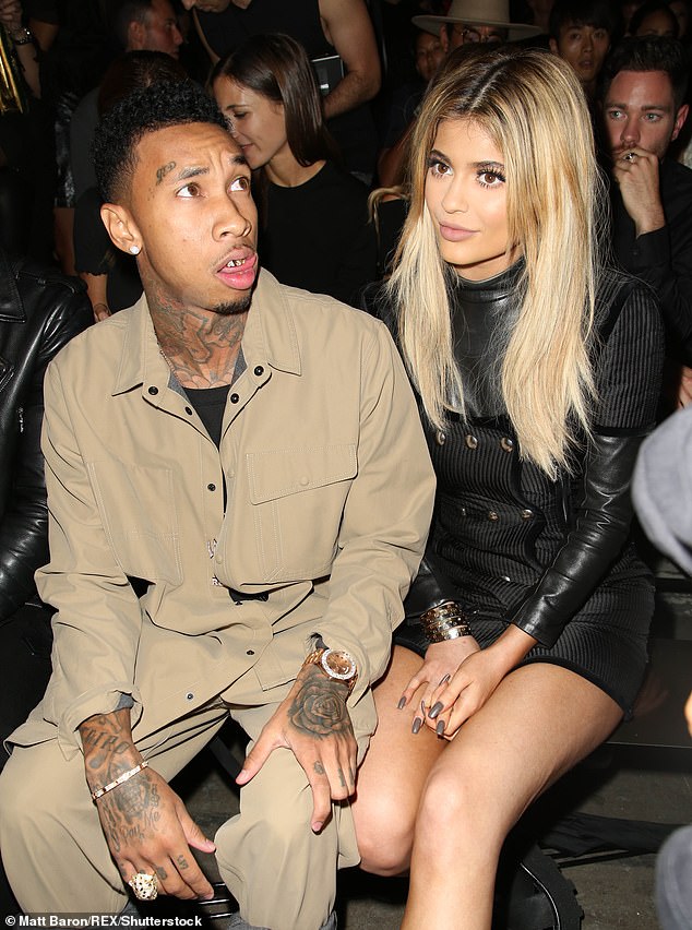 Over it: Kylie's friendship with the designer dates back years as she was spotted front row with Tyga in September 2015 at Wang's 2016 Spring/Summer campaign