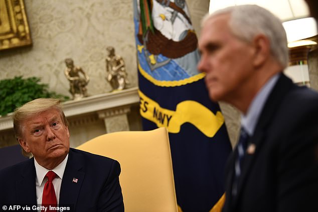 Vice President Pence will have to balance his constitutional duties with his reluctance to anger President Trump's base, which he would need in future political endeavors; the two men are seen in the Oval Office together in May