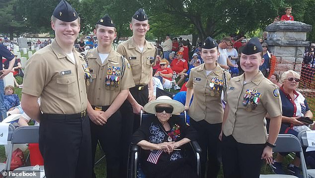 Jackson was an honored guest at the Memorial Day celebration at the National Cemetery in Springfield, MO, in November 2018