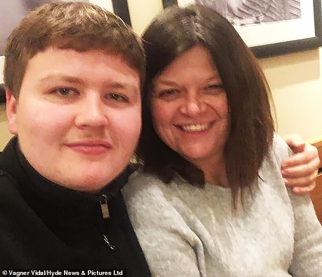 Jason Rice, Ben's father, told Luton Crown Court the families of the boys had been served a life sentence, adding 'when they killed Ben, they killed us', as he called for a tough punishment. Pictured, Ben with his mother Suzie Gillham
