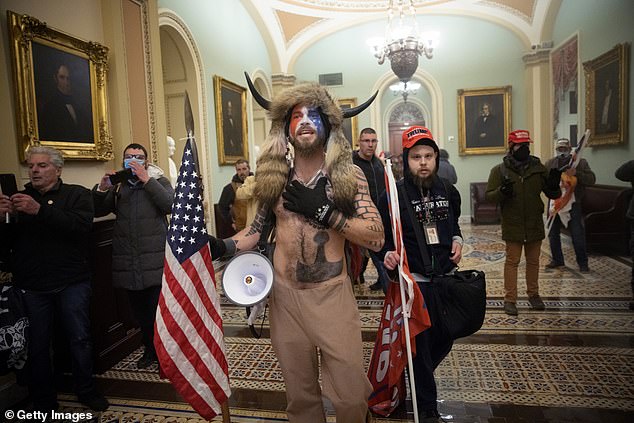 The demonstrators were able to breach the Capitol and shut down the process of certification by wandering the halls, sitting at lawmakers and aides' desks, confronting law enforcement and banging down the doors of the chambers