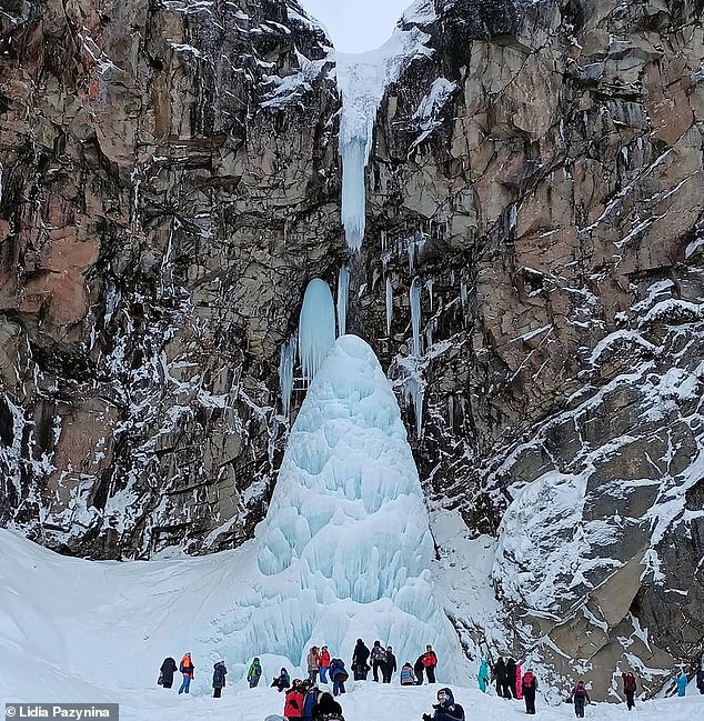 In winter it often freezes, resembling a giant icicle and is a magnet for tourists to one of Russia's most beautiful regions, known as the Land of Fire and Ice, nine time zones east of capital city Moscow