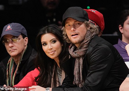 Fleeting: Kim enjoyed a brief romance with Halle Berry's model ex Gabriel Aubry (pictured 2010)