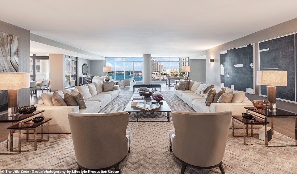Nice views: A large room offered stunning views with floor-to-ceiling windows