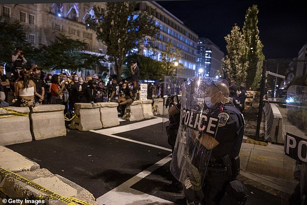 The city saw violent protests in the weeks following police killing of George Floyd in Minnesota back in May, and the chaos seemed to re-erupt in August, the final night of the Republican National convention, when six officers were hospitalized